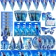 thumbnail image 2 of Decoraciones para fiestas de cumpleaños de Frozen de Disney, Anna, Elsa, Reina de las Nieves, vajilla para fiestas de niñas, globos, suministros, servilletas de papel, platos, vasos, 2 of 5