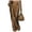 Brown, variant on Women's Solid Satin High Waist Maxi Skirt, Elegant Flowy Side Split Long Slip Skirt for Holiday,Cocktail Party,Wedding Guest,Night Out,Women's,Size S-XXL