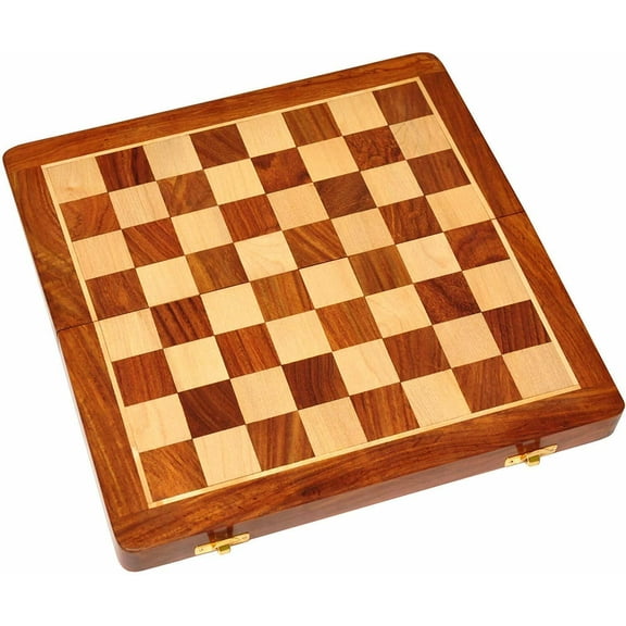 Queens Gambitt Sheesham Wooden Chess Board for Professional Chess Players 21"