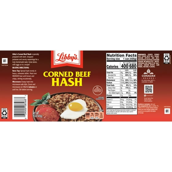 hormel corned beef hash nutrition facts