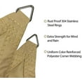 thumbnail image 6 of Alion Home 9' x 9' x 12.7' Right Triangle PU Waterproof Woven Sun Shade Sail (1, Sand), 6 of 15