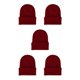 thumbnail image 1 of Qarigey Beanie Hat Gorras de punto Skullcap Headgear Accesorios para el cabello Jujube Red Type2 NO2, 1 of 6