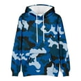 thumbnail image 5 of UVEASISHA Graphic Hooded Sweatshirts for Men Camo Print Drop Shoulder Pullovers Casual Regular Fit Drawstring Hoodies with Pocket Clearance Sales,Blue,M, 5 of 5