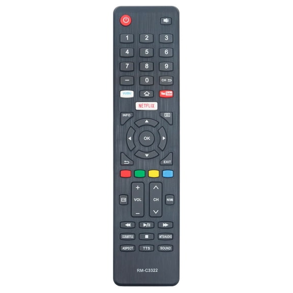 New RM-C3322 Replace Remote for JVC TV LT-55MA877 LT-65MA877 LT49MA877 LT43MA877