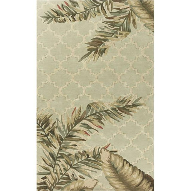 HomeRoots 352741 Tapis en Laine Sauge 3 Pi 6 Po x 5 Pi 6 Po