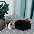 thumbnail image 4 of Guiexla Hamster Nest Semi-enclosed with Hanging Hook Soft Comfortable Cartoon-themed Vibrant Colour Small Pet Winter Bed, 4 of 8