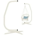 thumbnail image 2 of Best Choice Products Metal Hanging Hammock C-Stand for Chair/ Weather-Resistant Finish, Offset Base - Stand Only - Beige, 2 of 8