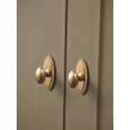 thumbnail image 6 of Goo-Ki Oval Champagne Bronze Cabinet Knobs with Oval Backplate, Zinc Alloy Cabinet Handles Hardware for Cupboard,Dresser & Drawer, 6 Packed, 6 of 6