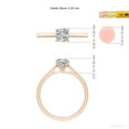 thumbnail image 5 of ANGARA Natural Cushion Diamond Engagement Ring in 14K Rose Gold for Women (Size-5.25mm| Color-I-J| Clarity-I1-I2) | April Birthstone, Anniversary, Jewelry Gift for Women | Natural Diamond Ring, 5 of 10