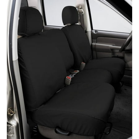 Covercraft SS3498PCCH Seat Cover; SeatSaver®; Seat Style GB - 40/20/40 Split Bench With Adjustable And Molded Headrests; Polycotton; Charcoal Black; Single