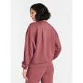 thumbnail image 3 of Avia Women's Luxe Fleece Crewneck Sweatshirt, Sizes XS-XXXL, 3 of 5