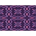 thumbnail image 1 of Ahgly Company Indoor Rectangle Patterned Dark Orchid Purple Area Rugs, 4' x 6', 1 of 1