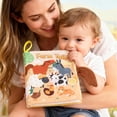 thumbnail image 2 of Baby Cloth Book Soft Crinkle Books Sensory Toy Early Learning Newb0rn Gi, 2 of 8