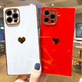thumbnail image 2 of Funda cuadrada para iPhone 12 Pro Max, bonita protección completa para la lente de la cámara y esquinas reforzadas con galvanoplastia, borde a prueba de golpes, compatible con iPhone 12 Pro, 2 of 5