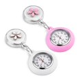 thumbnail image 1 of 2PCS Retractable Nurse Watch, Clip-on Hanging Nurse Fob Watch, with Cute Flower Pattern and Silicone Cover for Doctors, Paramedics-Yvan, 1 of 4