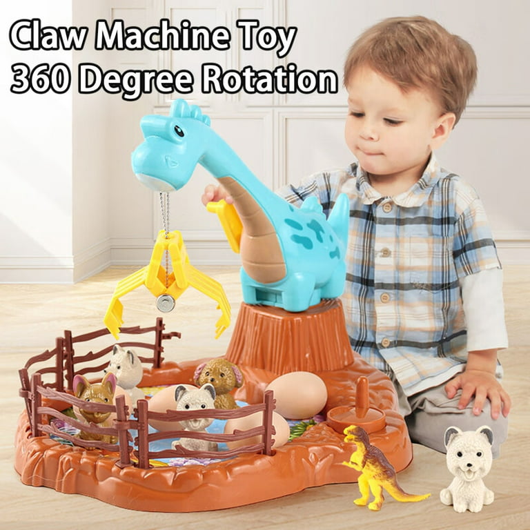 Claw Machine for Kids-Powerful 360° adjustable claw,Two Joysticks  Operation,Comes with 10 mini toys,Green