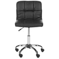 thumbnail image 6 of Safavieh Brunner PVC Mid Back Desk Chair, Black, 6 of 7