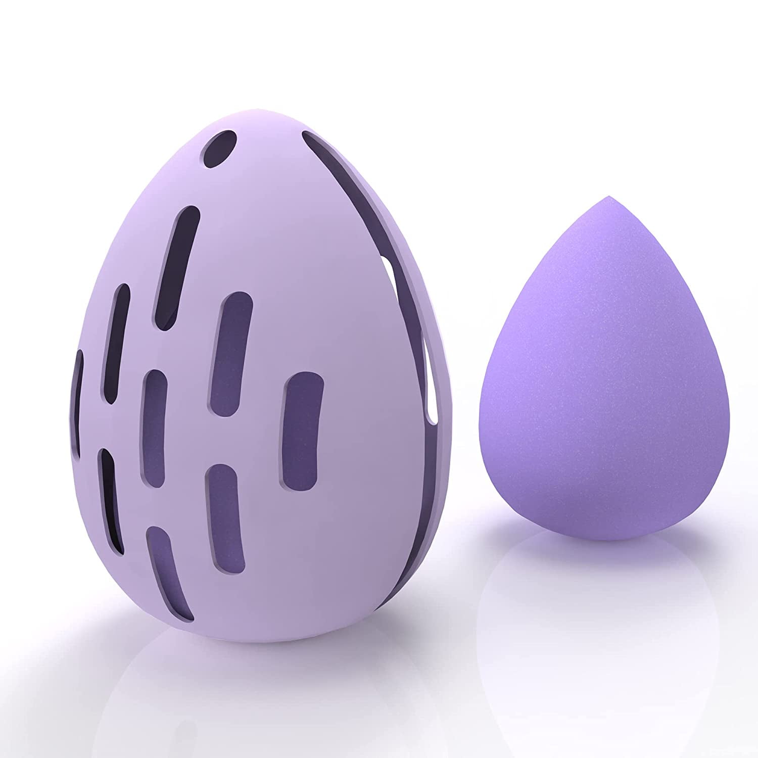 Makeup Sponge Holder Set Beauty Blender Sponge & Silicone Double