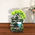 thumbnail image 1 of Fuente de agua de mesa de resina Soledad con luz decorativa 110V 18 x 15 x 30 cm, 1 of 10