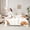 Orange Green White, variant on Castle Fairy Cartoon Cow Bedding Comforter Set,Kawaii Farmhouse Animal King Bedding Sets