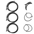 thumbnail image 2 of 3pcs Polyurethane Fuel Hose Practical Petrol Fuel Line Hose for Motorcycle Car (Black), 2 of 8