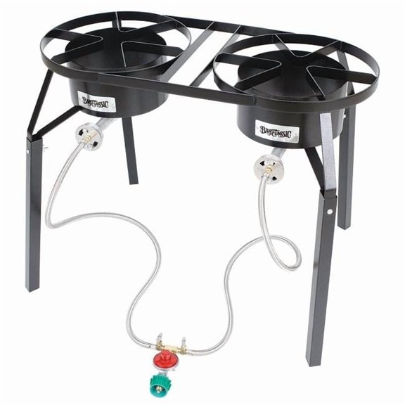 Bayou Classic  Dual Burner Gas Cooker with Ext. Legs