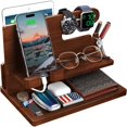 thumbnail image 1 of Organizador de mesa de noche Docking Station T Taranto de madera, 1 of 8