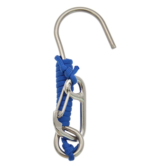 Reef Drift Hook Diving Crochet de Dérive de Récif en Acier Inoxydable 316 avec Cordon Tressé