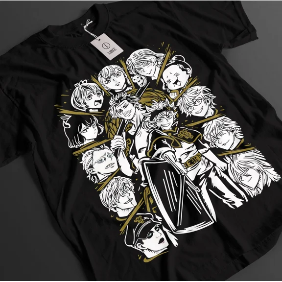 VINTAGE Black Clover Shirt Asta Tshirt Yuno T-Shirt Noelle Top Yami Luck Anime Demon Tee