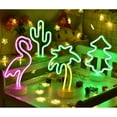 thumbnail image 2 of HuiyiNeon Light Base, Cactus Lights Neon Signs - Cactus Neon Light for Bedroom,Tabletop Decor - Battery/USB Powered Green LED Cactus Light, 2 of 4