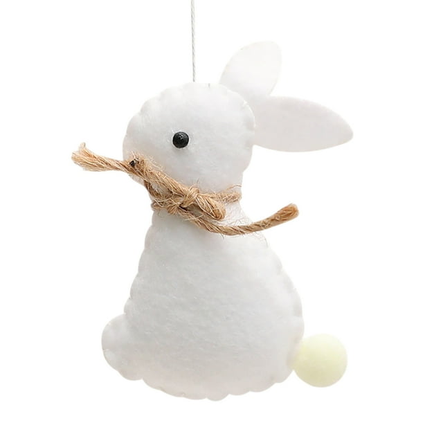 Easter Bunny Craft Easter Holiday Decorations Easter Figurines Decorative Rabbit Holiday Bunny Decorations Bunny Figurines Exquisite Easter Deco Car Hanging Decorations Swinging Car Penguin Acrylic