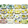 thumbnail image 1 of RSACCSKY 8Pcs Metal Hinged Tin Box Container Floral Farmhouse Rustic Mini Portable Small Storage Container Kit with Lid for Home Storage 2.1x1.5x1 Inch (Yellow), 1 of 5