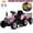 Pink, variant on Eastvita Kids Battery Powered Electric Tractor Large Manned Toy on Car Toddler Ride on Car Remote Control/ 7-LED Gear Shift/ MP3/USB Port (Blue, 35W)