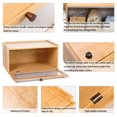thumbnail image 4 of ETMI Bamboo Bread Box for Kitchen Counter-Large Capacity Bread Storage Container Farmhouse Bread Box with Window Bread Holder, 4 of 7