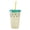 Yellow, variant on SPRING PARK Water Bottle Flash Powder With Straws Drinking Straw Cup Drinkware