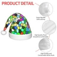 thumbnail image 4 of Bingfone Colorful Tie Dye Stained Glass for Kids Christmas Hat Santa Hat for Boys Girls Teenager for Christmas New Year Xmas Festive Holiday Party Supplies Gifts, 4 of 6