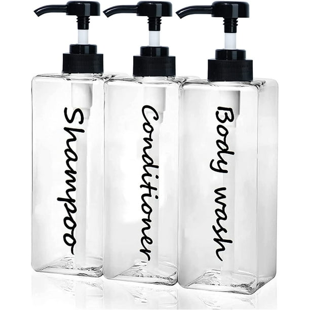 Shampoo Dispenser Refillable Shampoo and Conditioner Bottles Modern