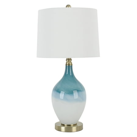 Decor Therapy Vinnie Art Glass LED Table Lamp