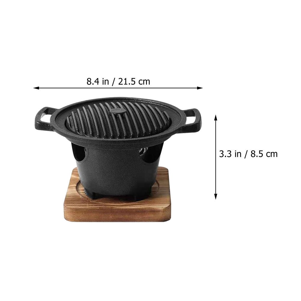 PAMINGONO 1Set Grill Stove with Space Saving Design Non Stick Aluminum for Home Use in Assorted Colors