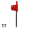 thumbnail image 2 of 10Pcs Torx Head Screwdriver L Shape Red Flag Type Spanner Key Screw Driver Wrench T5 T6 T7 T8 10 T15 T20 Hand Tools T7 Smile Home, 2 of 9