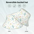 thumbnail image 2 of Xecao Cute Tennis Rackets Print Men and Women Night Reflective Hat Runner Cap Visor Bucket Hat Boonie Cap, 2 of 6