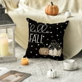 thumbnail image 6 of Sm:)e Hello Pumpkin Leaves Fall Throw Pillow Covers Black 18 x 18 Inch Set of 4, 6 of 7