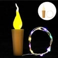 thumbnail image 4 of 10 Uds. Tira de luces de corcho, botella de vino de hadas, lámpara LED alimentada por batería, pieza de bricolaje blanca, 4 of 8