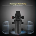 thumbnail image 3 of Diaphragm Pump, 5.5L/MIN DC 24V 80W Mini Diaphragm Water Pump Electric Diaphragm Self Priming Pump With Automatic Pressure Switch For Water Absorption Spraying, 3 of 8