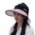 thumbnail image 5 of Women Sun Hat Empty Top Long Brim UV Adjustable Lightweight Sunscreen Anti slip Gardening Women Summer Hat Clothes Accessory, 5 of 7