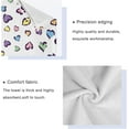 thumbnail image 3 of Dreamtimes Bath Towel Sets for Bathroom Hand Towels Fingertip Towels Lovely Colorful Heart White 3 Piece Decorative Soft Cotton Absorbent, 3 of 6