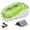 Green, variant on Electric punch tool with 2,000 staples and a stapler remover, capable of handling 25 sheets of paper. Equipped with an AC power adapter or battery-powered functionality, but no battery included.
