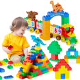 thumbnail image 1 of Set de bloques de construcción Anpcso para niños pequeños de 2 a 5 años con coches de dinosaurios, 1 of 6