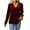 Red, variant on Womens Retro V Neck Velvet Shirts, Button up Long Sleeve Tops, Casual Velour Blouses for Women