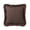 Brown, variant on My Texas House 18" x 18" Blue Ruffle Cotton Decorative Pillow